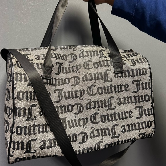 Juicy Couture Black and Gray Duffel Bag - Picture 3 of 6